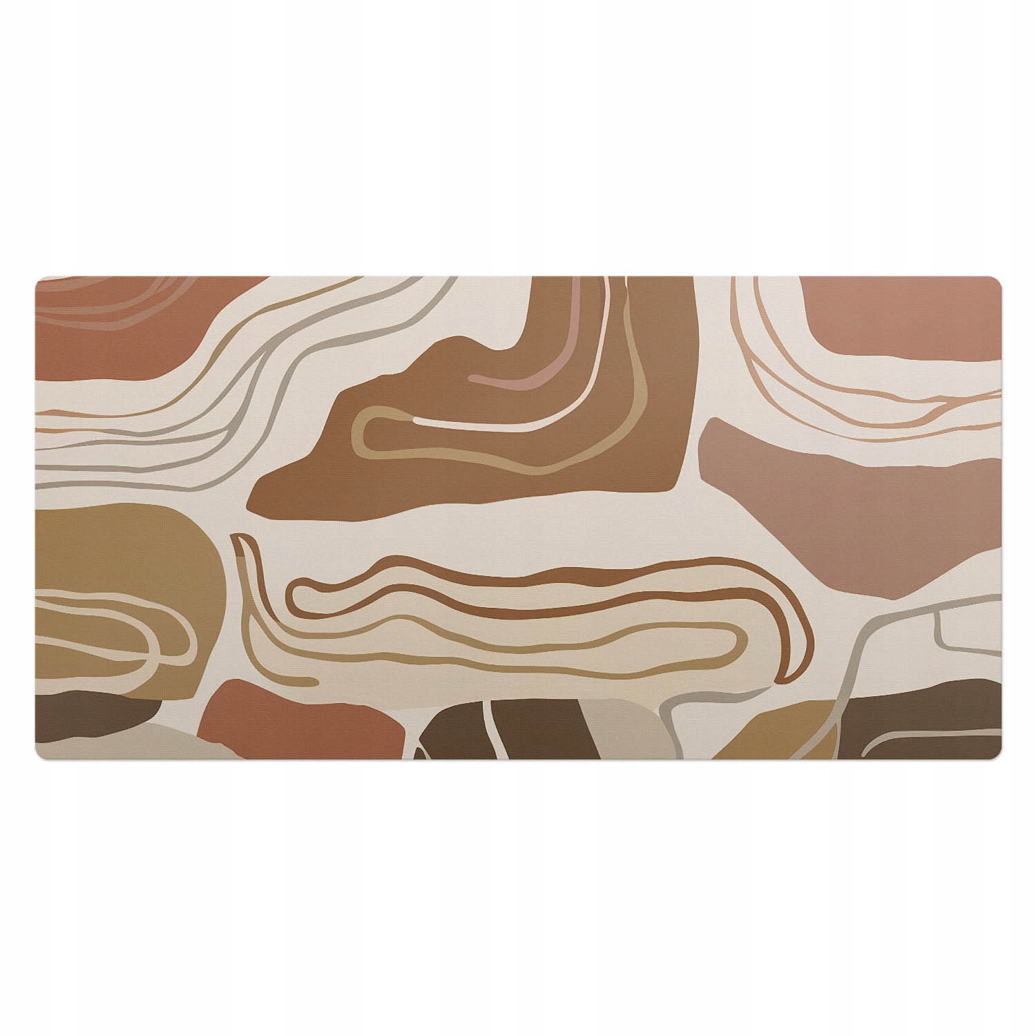 Podložka na psací stůl s potiskem Dynamické abstraktní tvary 100 x 50 cm