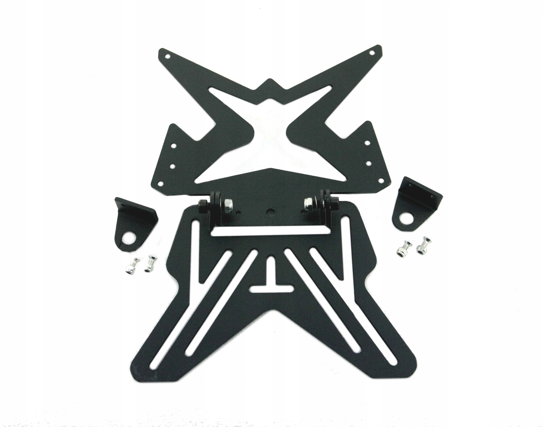 SKŁADANE MOCOWANIE TABLICY REJESTRACYJNEJ STELAŻ UCHWYT REJESTRACJI CZARNE