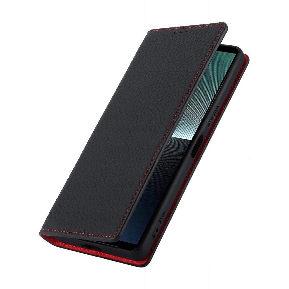 Skórzane Etui z klapką do Sony Xperia 1 V, Obudowa portfel futerał