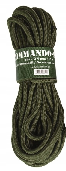Mil-Tec Lina Commando Sail 9mm 15m Oliwkowy