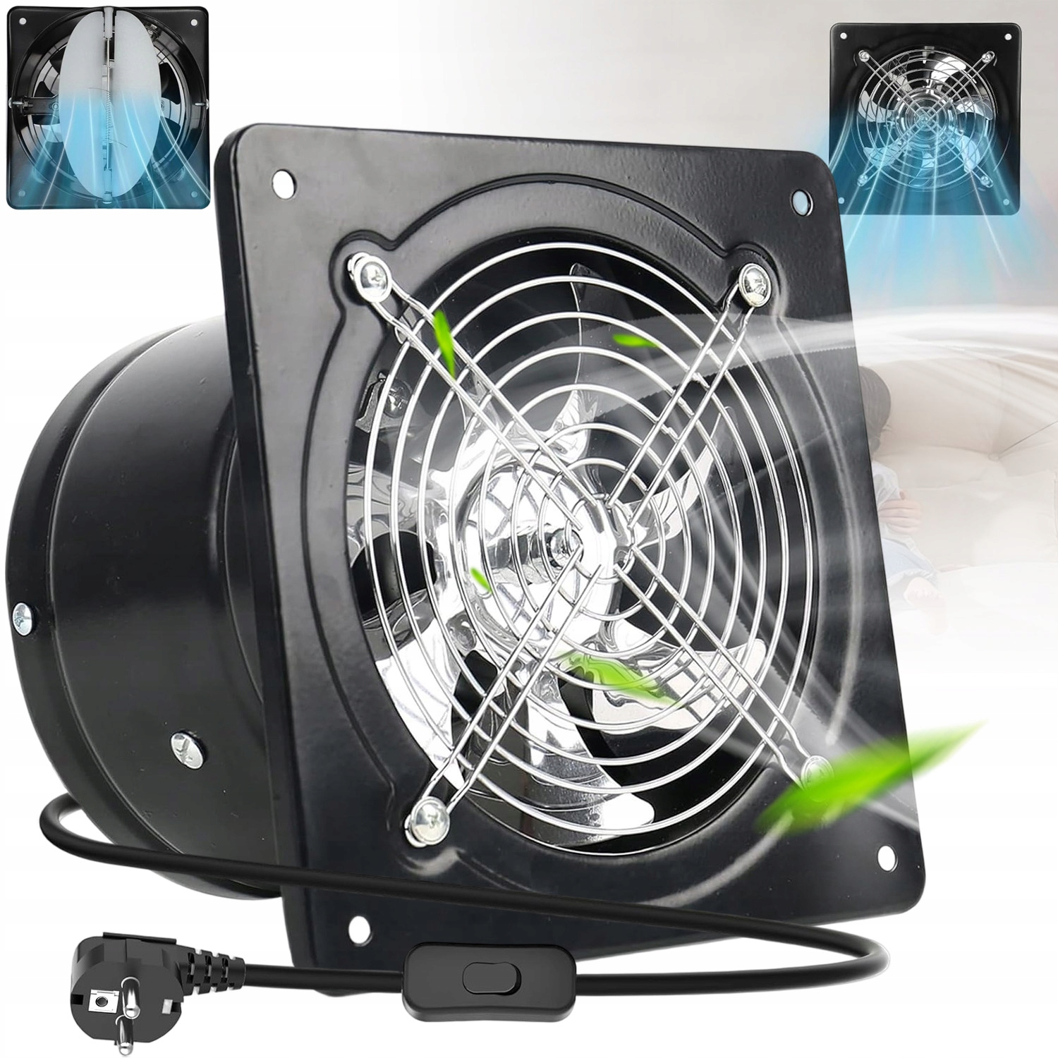 Průmyslový Nástěnný Odsávací Ventilátor Do Kuchyně, Koupelny, Sklepa