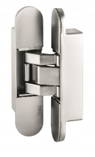 3D bezpříchytkový závěs Tupai 1715-96, 140 x 30 mm, satén chrom