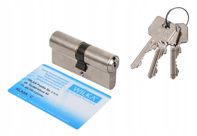Bubínková vložka Wilka 1400 K423 30/45 nikl matný 3 klíče třída C