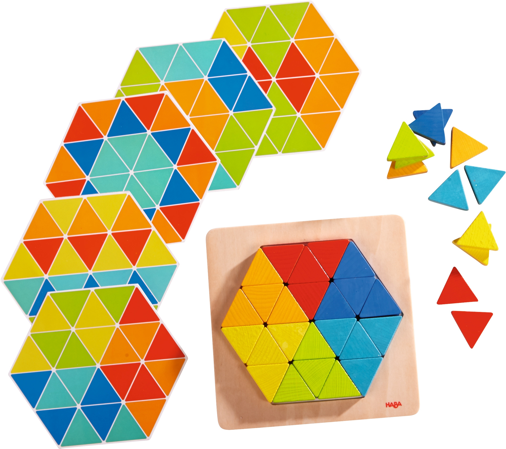 

Gra Puzzle Układanka Magiczne Trójkąty - HabaHolz