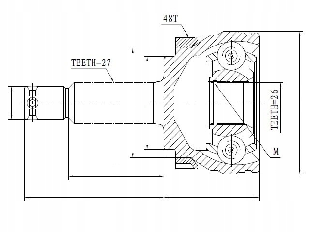 PRZEGUB ZEWNĘTRZNY TUCSON SPORTAGE 2.0CRDI 04- Producent części NTY