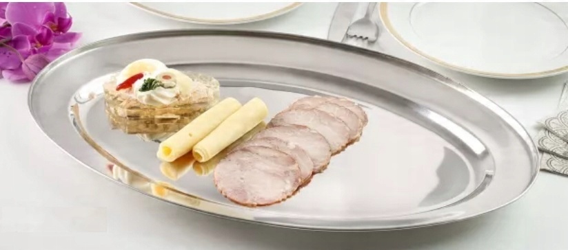 

Półmisek Mięsa Wędliny Owoce 35CM Stal Nierdzewna