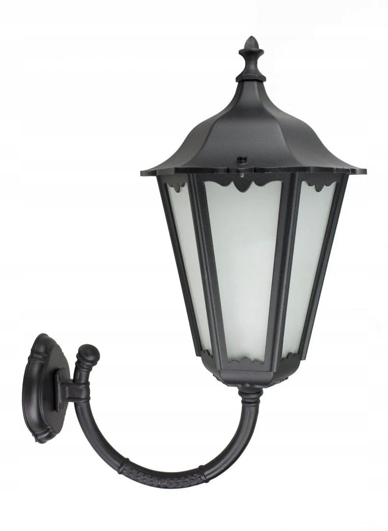 Venkovní nástěnné svítidlo retro černé 64 cm, horní IP43 Su-ma