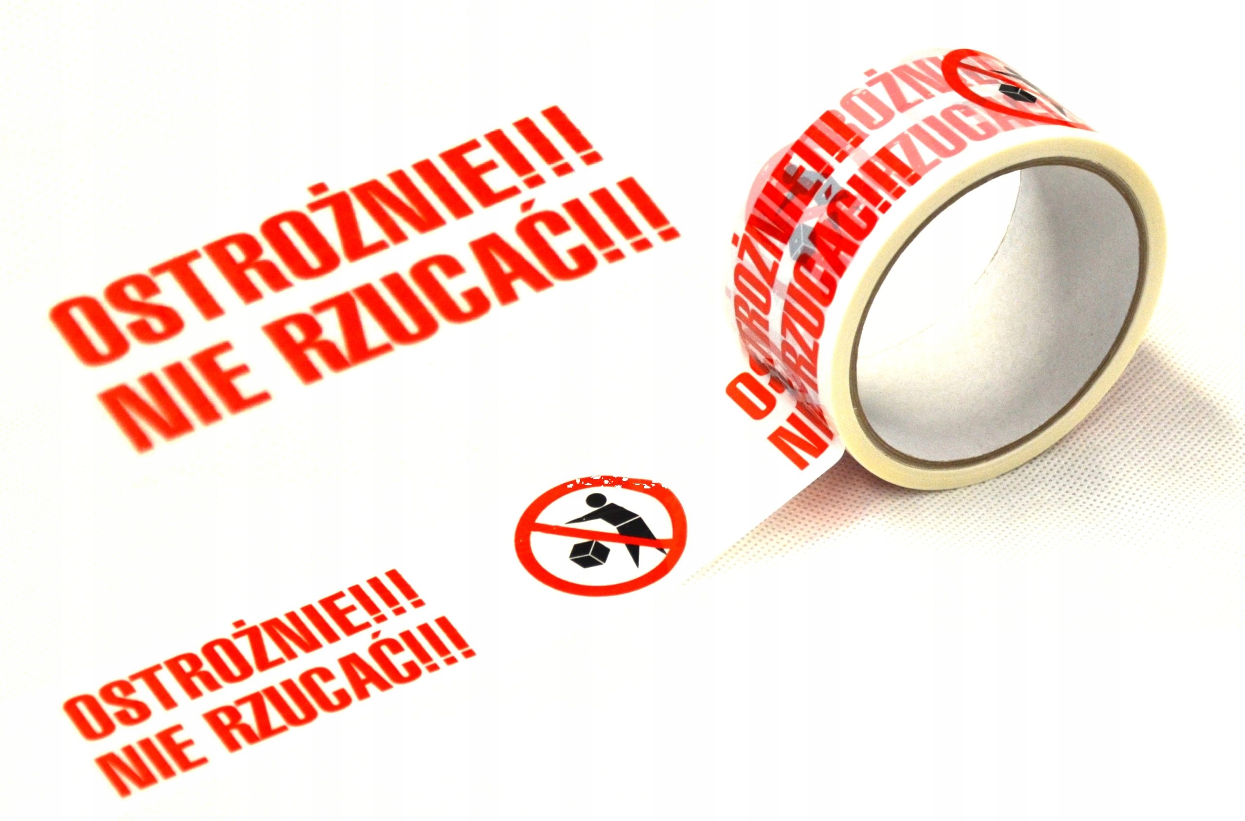 TAŚMA PAKOWA KLEJĄCA OSTRZEGAWCZA NIE RZUCAĆ! EAN (GTIN) 5904326912021