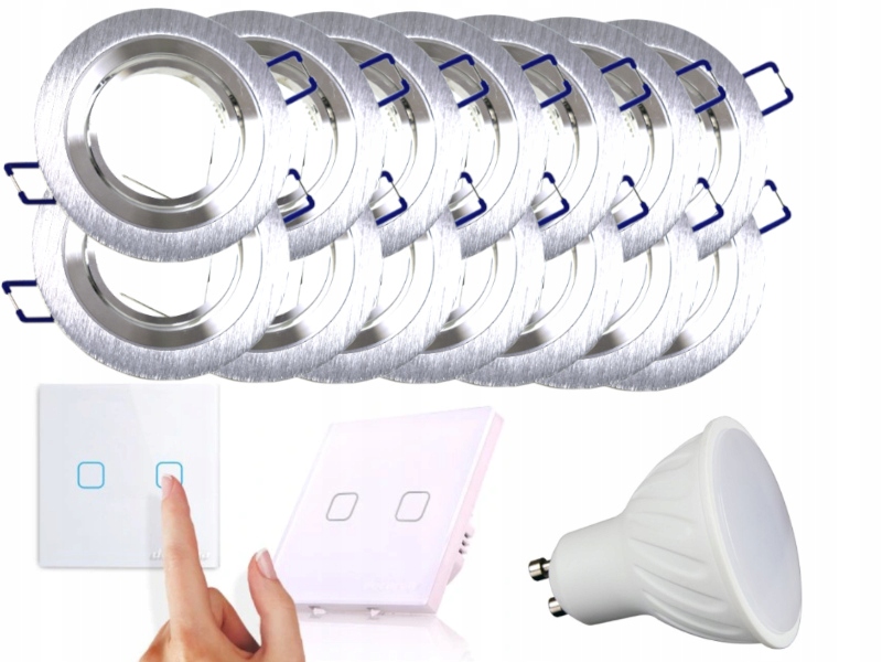 Sada světel Halogen Led 14x Vypínač Žárovky