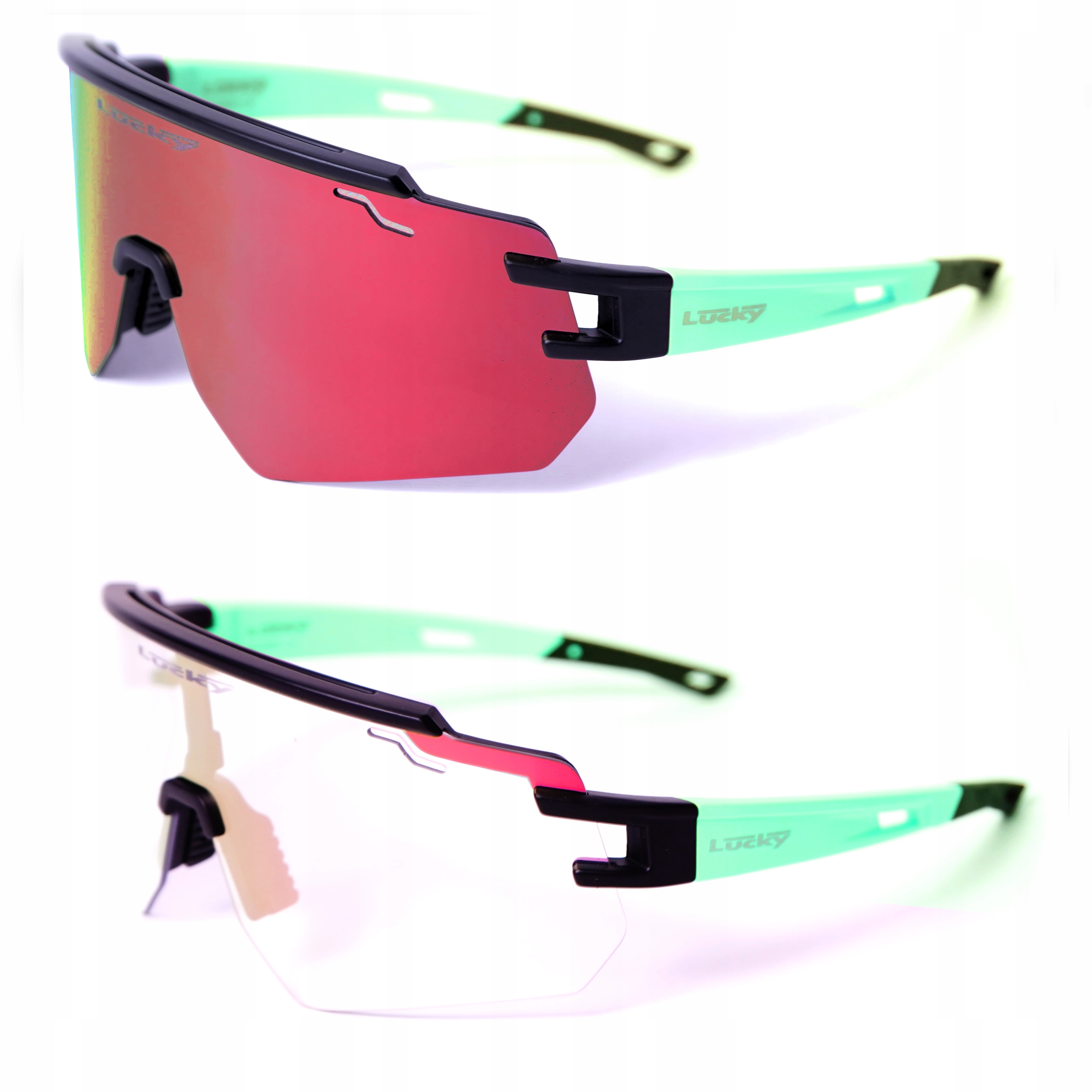 Fotochromatické Zrcadlové běžecké brýle na kolo, sportovní sluneční brýle