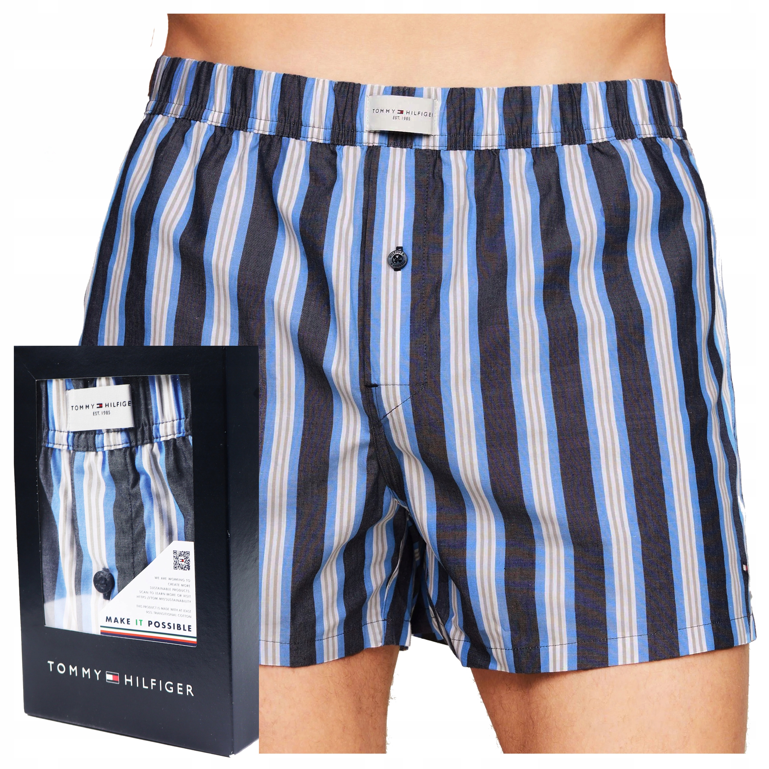 Tommy Hilfiger pánské boxerky Originál Bavlněné pohodlné volné Krabička