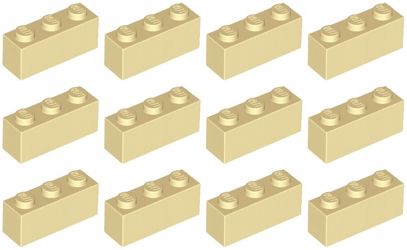 

Lego 3622 Klocek 1x3 piaskowy Nowy (15g) 12 szt.
