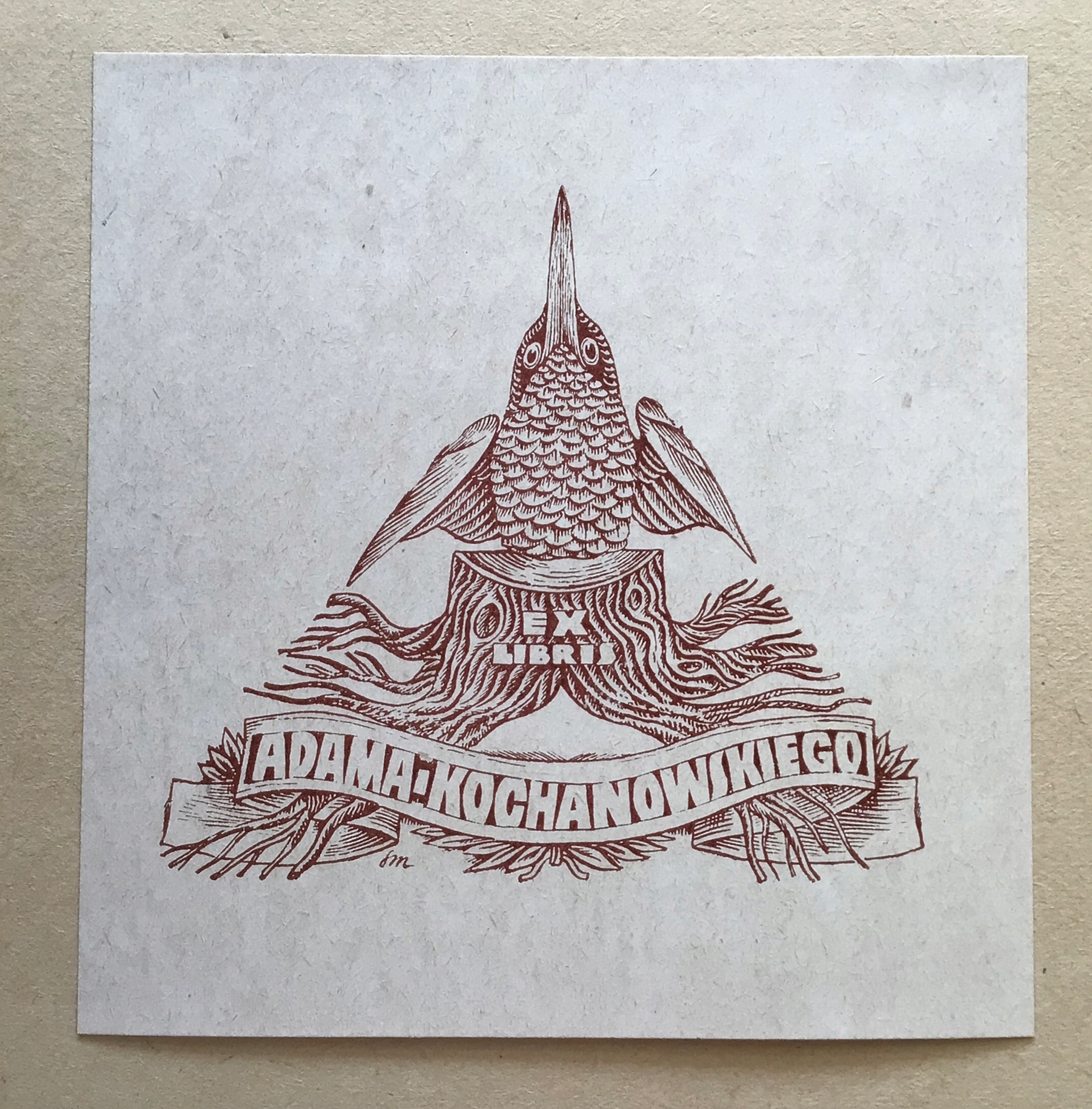 Ex-libris Adama Kochanowskiego