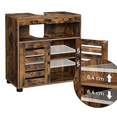 Szafka pod umywalkę łazienkowa rustykalna LOFT Głębokość mebla 30 cm