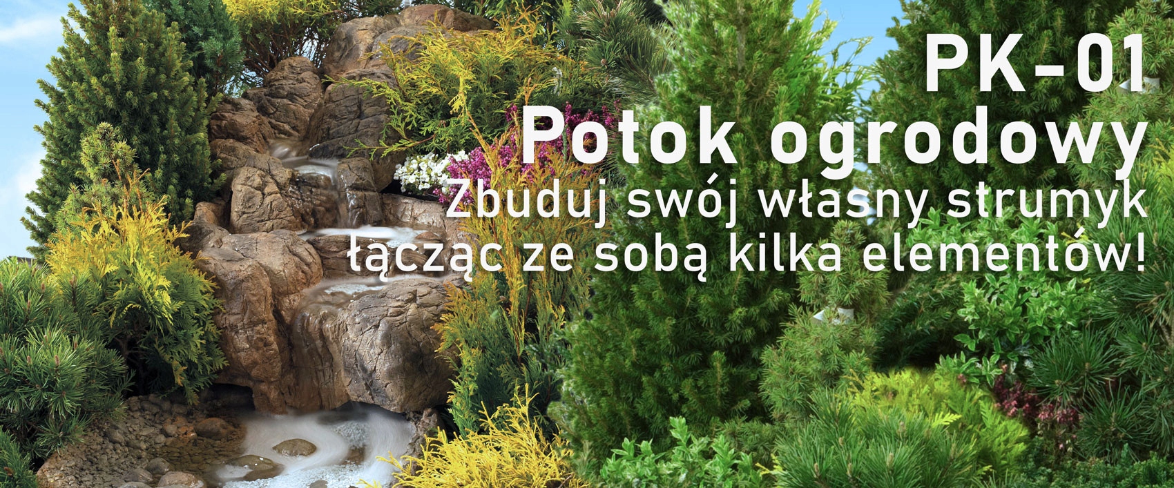 AT POTOK OGRODOWY PK-01 strumyk mini kaskada oczko Szerokość 0.54 m