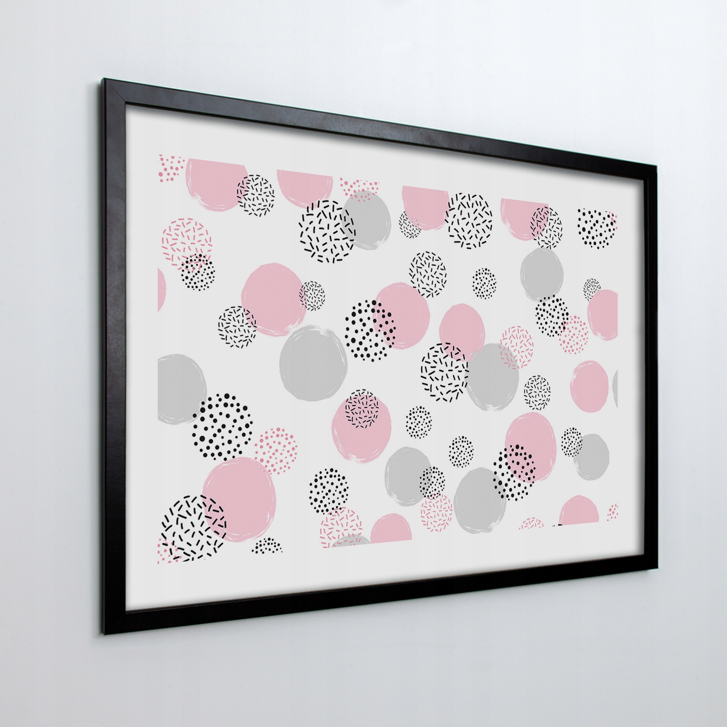 Obraz v ráme na stenu Guľôčky bodky 3D 100x70 cm