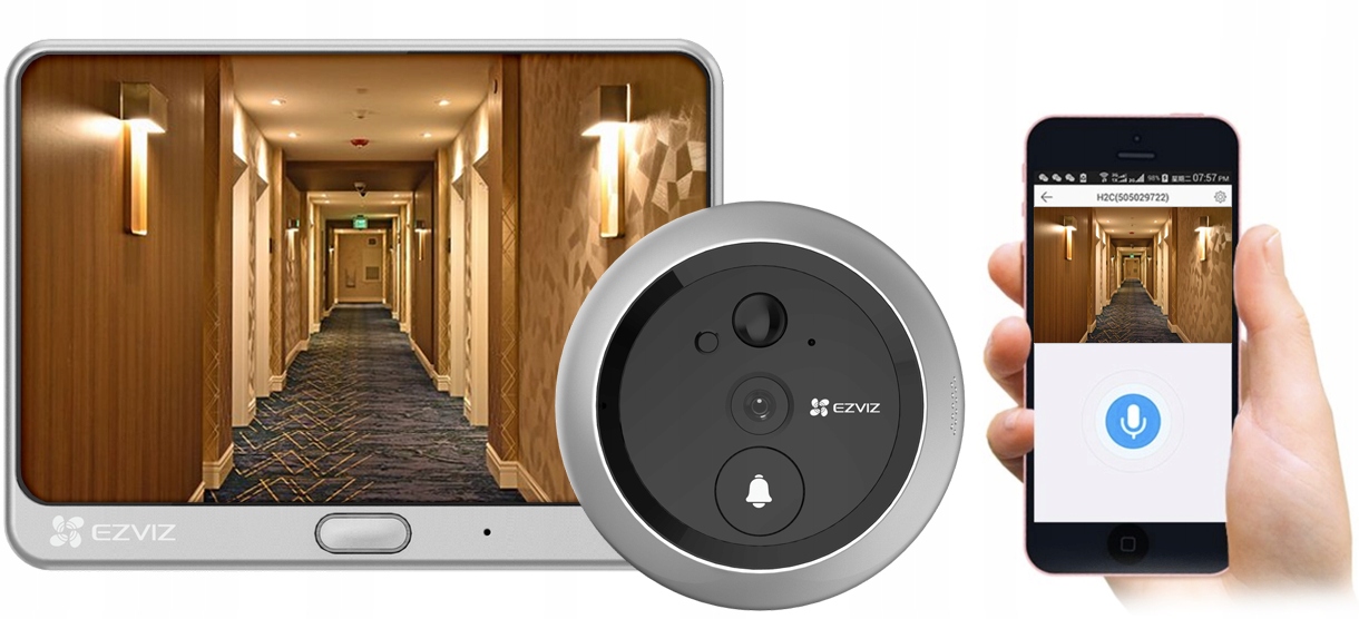

CS-DP1C Bezprzewodowy kamera wizjer do drzwi smart