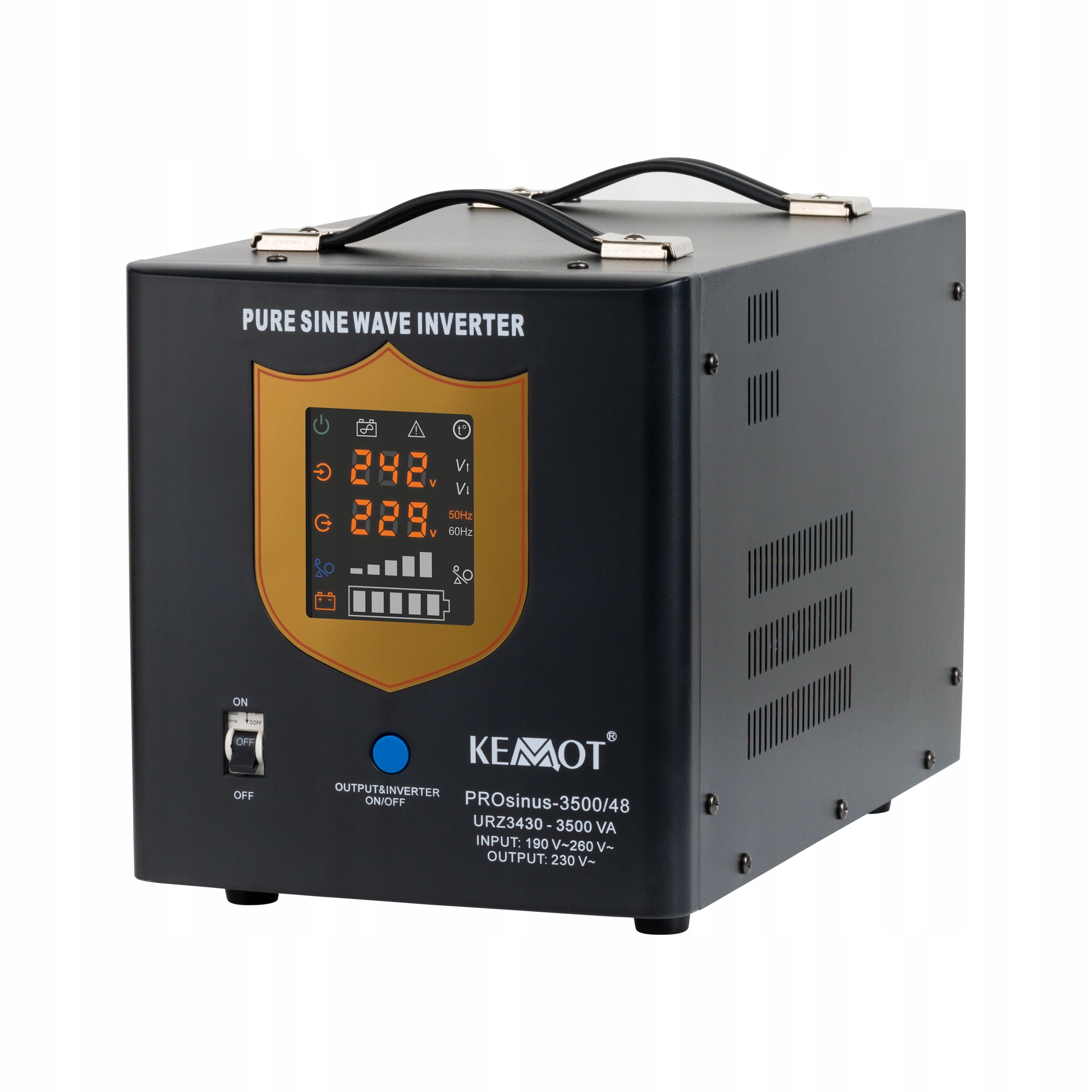 Záložní zdroj Ups Kemot PROsinus 3500 3500VA/2400W 48V/230V