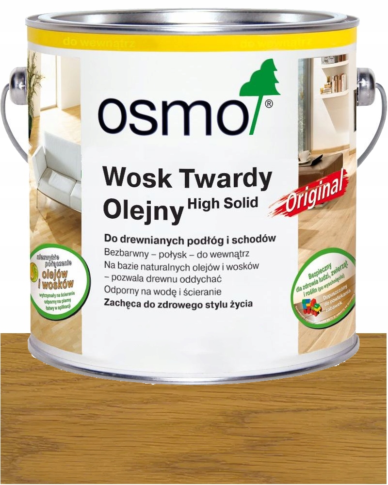 Osmo 3032 tvrdý vosk Orginal Podlahy Nábytek Hračky 0,75L Hedvábný