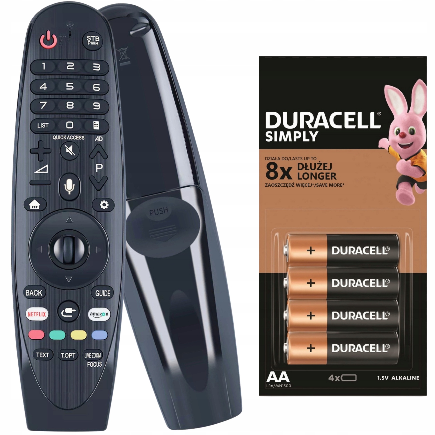 Dálkový Ovladač AN-MR18BA Pro Lg Smart Tv 55UK6300PUE 55UK6350PUC Baterie Duracell