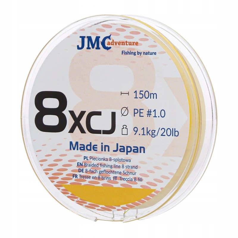 Šňůra Jmc Adventure 8XCJ Pe 1.0 150M fluo