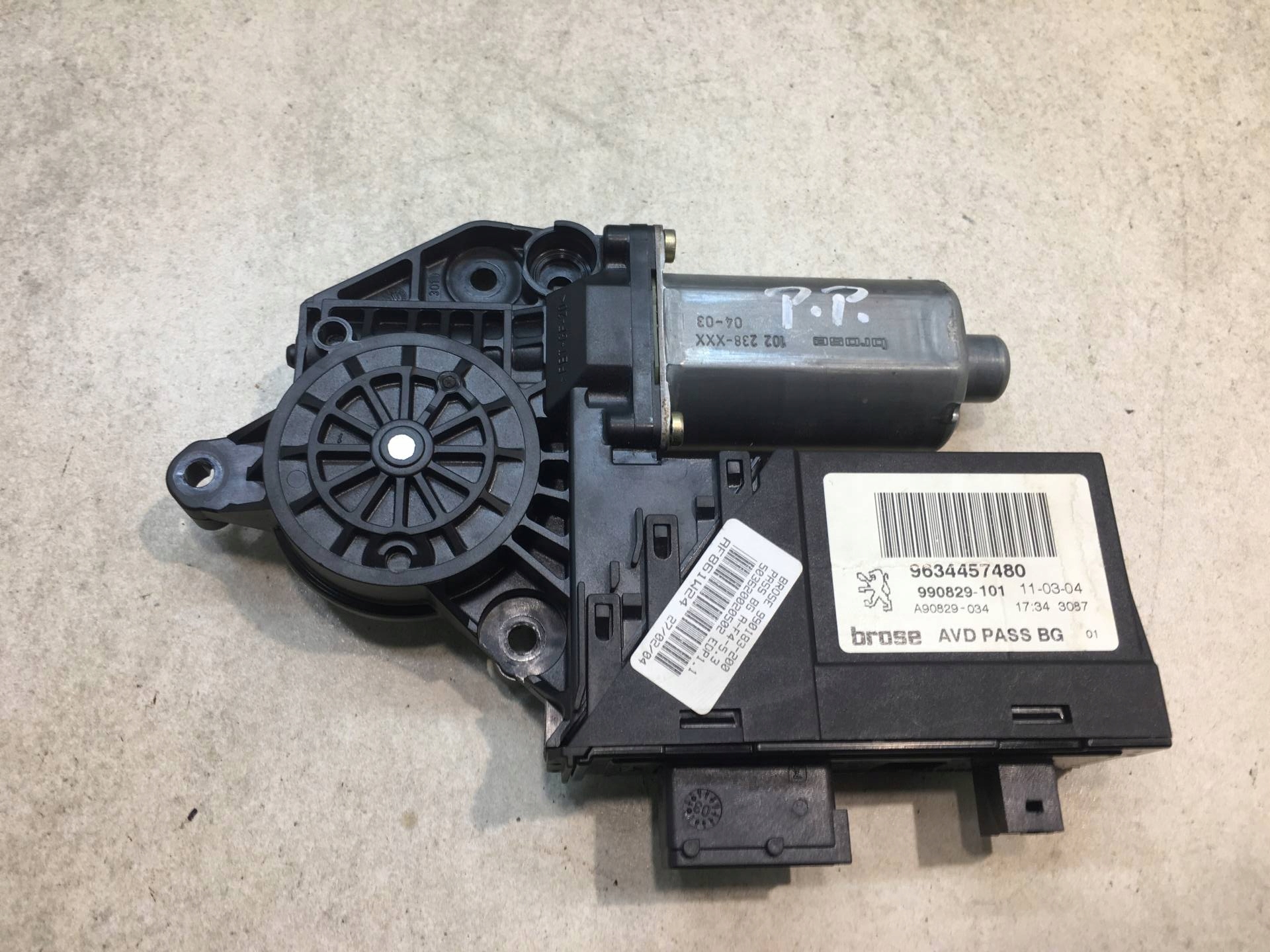 mini motor windows right front 307 SW 9634457480