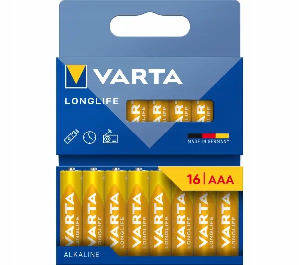 Щелочная батарея VARTA AAA (R3) 16 шт.