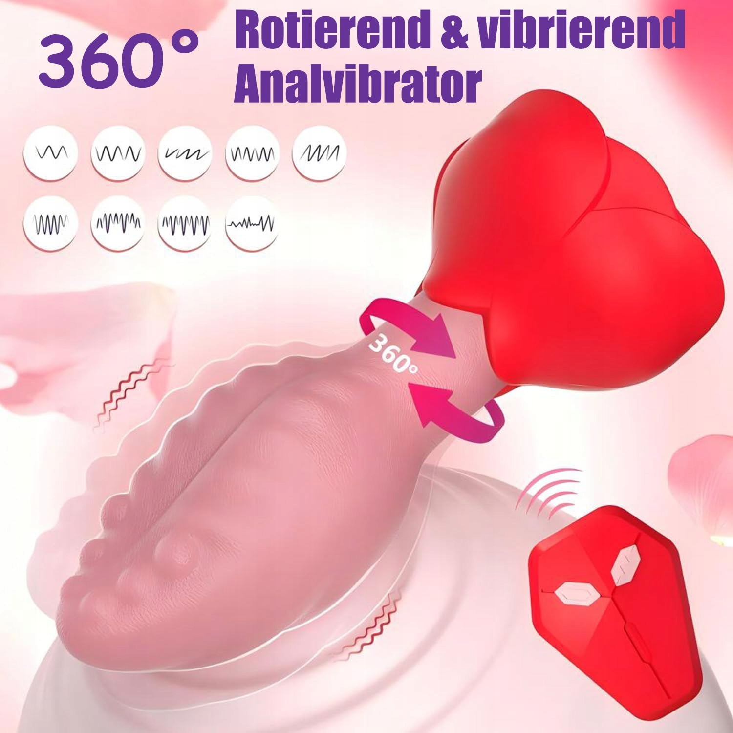 APP ANAL VIBRATOR Dla Kobiet i Mężczyzn Z 9 Trybami Wibracji — miniatura 2
