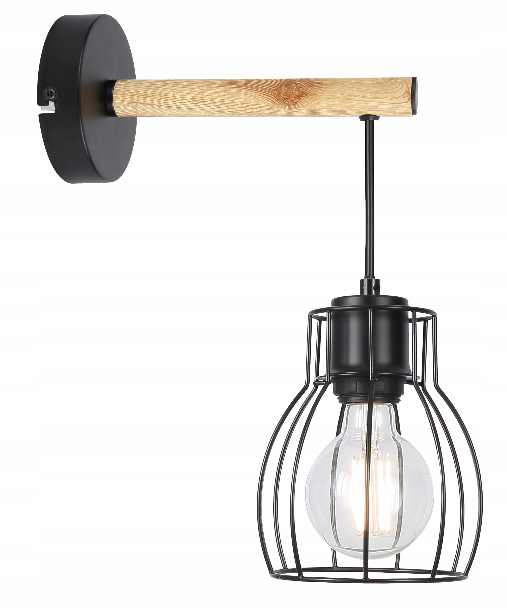 Nástěnné svítidlo v industriálním stylu černé 1X60W E27 Bernita 21-77059 Candellux