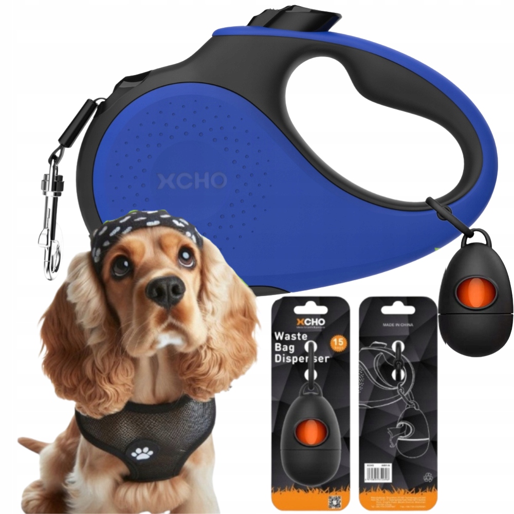 Vodítko Pro Psa automatická Svinovací Páska Nádoba Xcho 5 m do 25 kg, velikost M