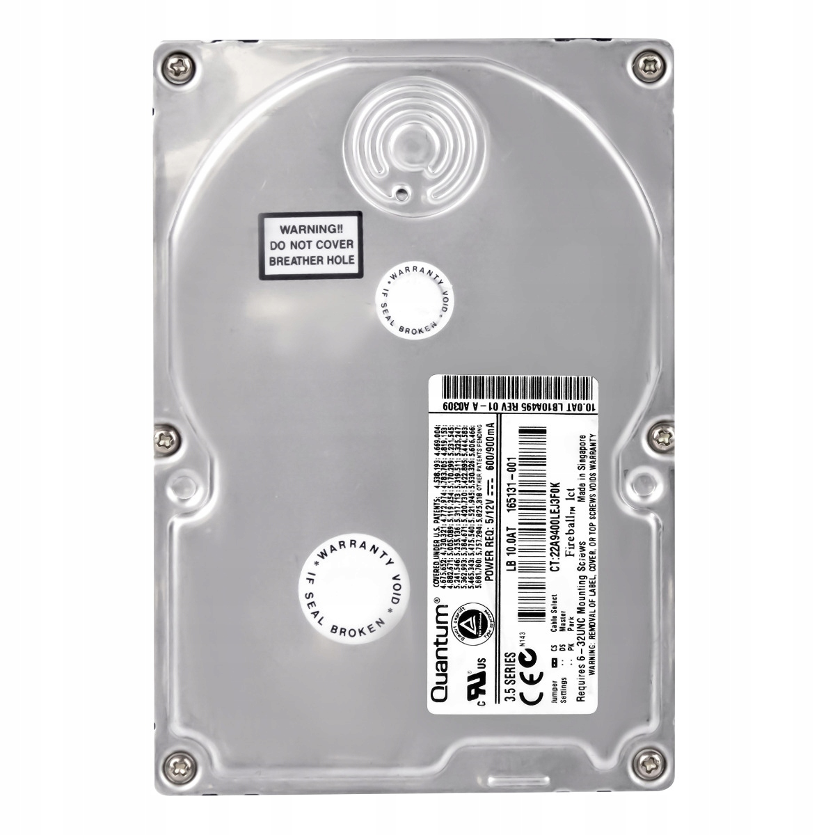 Quantum Fireball Lct 10GB 5.4K Ata 3.5'' LB10A495