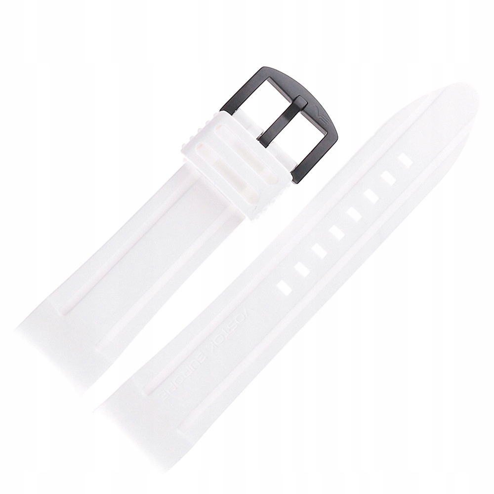 Pásek Anchar Silikon (4184) bílý s černou barvou