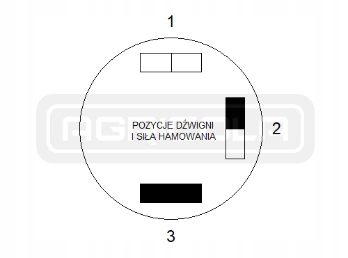 ZAWOR HZS 4 REGULATOR SILY HAMOWANIA PRZYCZEPY Weight with packaging 3 kg
