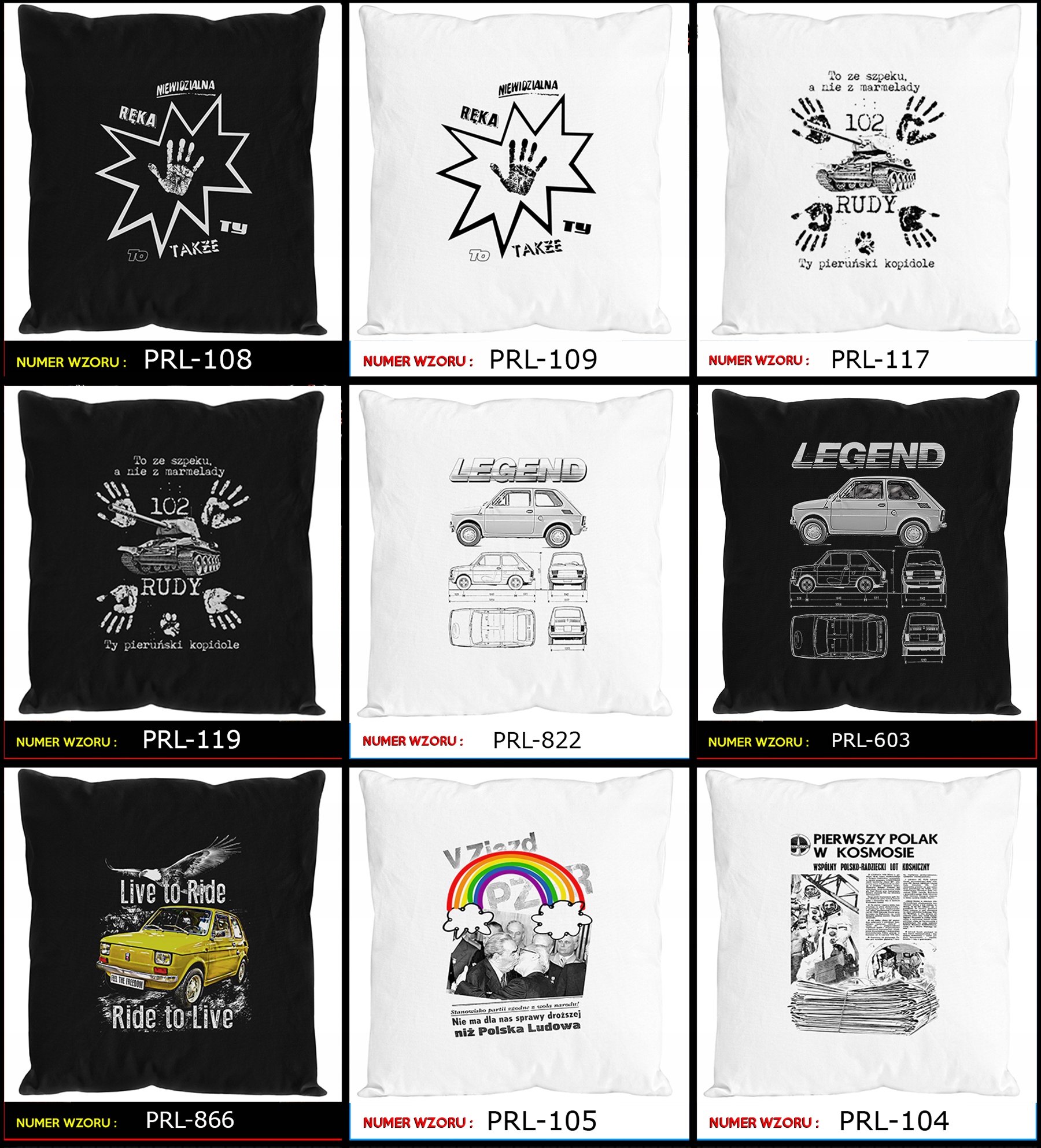 koszulka PODUSZKA prl relax usterka śmieszna WZORY Rozmiar 40