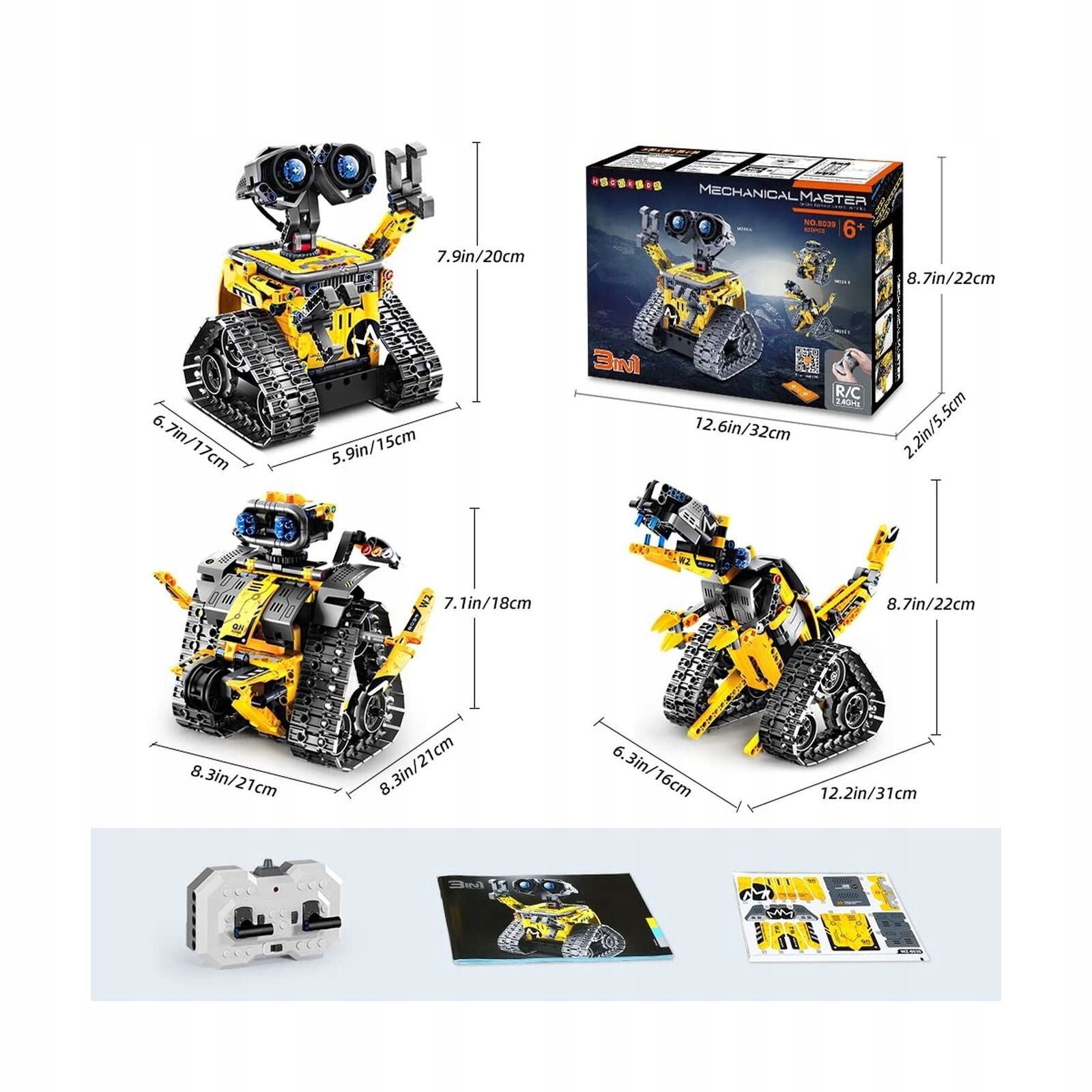 INTERAKTYWNA I EDUKACYJNA ZABAWKA ROBOTA, ZDALNIE STEROWANY ROBOT 3 W 1 Stan opakowania oryginalne