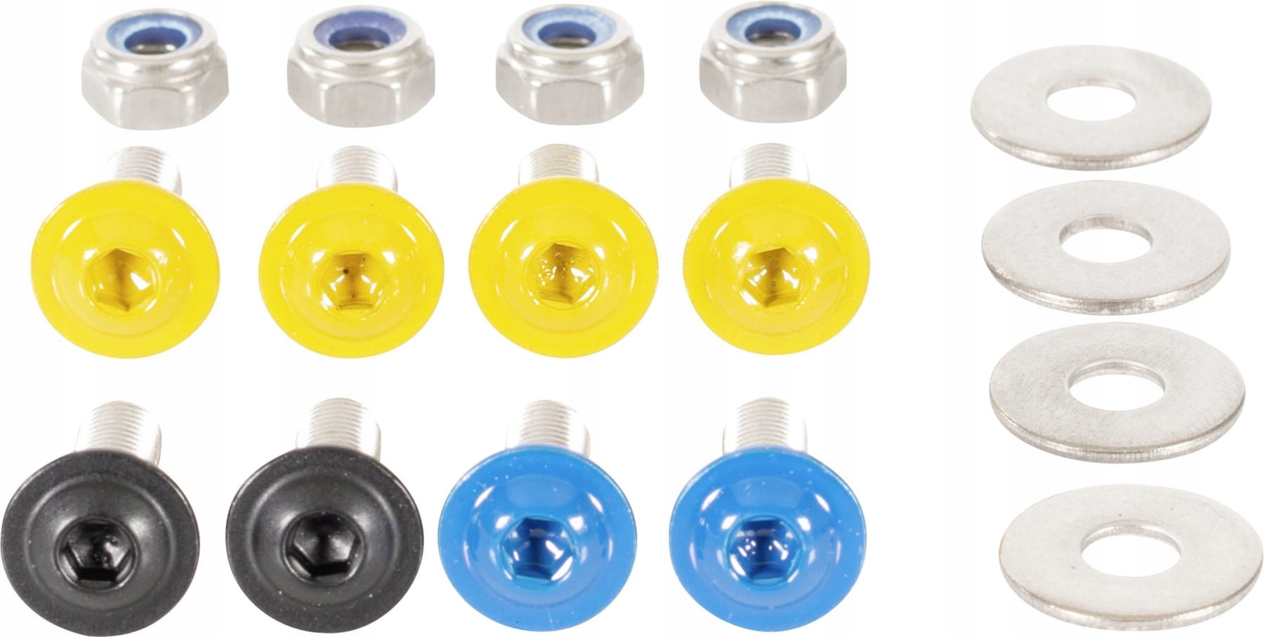 Śruby do tablic rejestracyjnych M6 x 20 mm, stal n