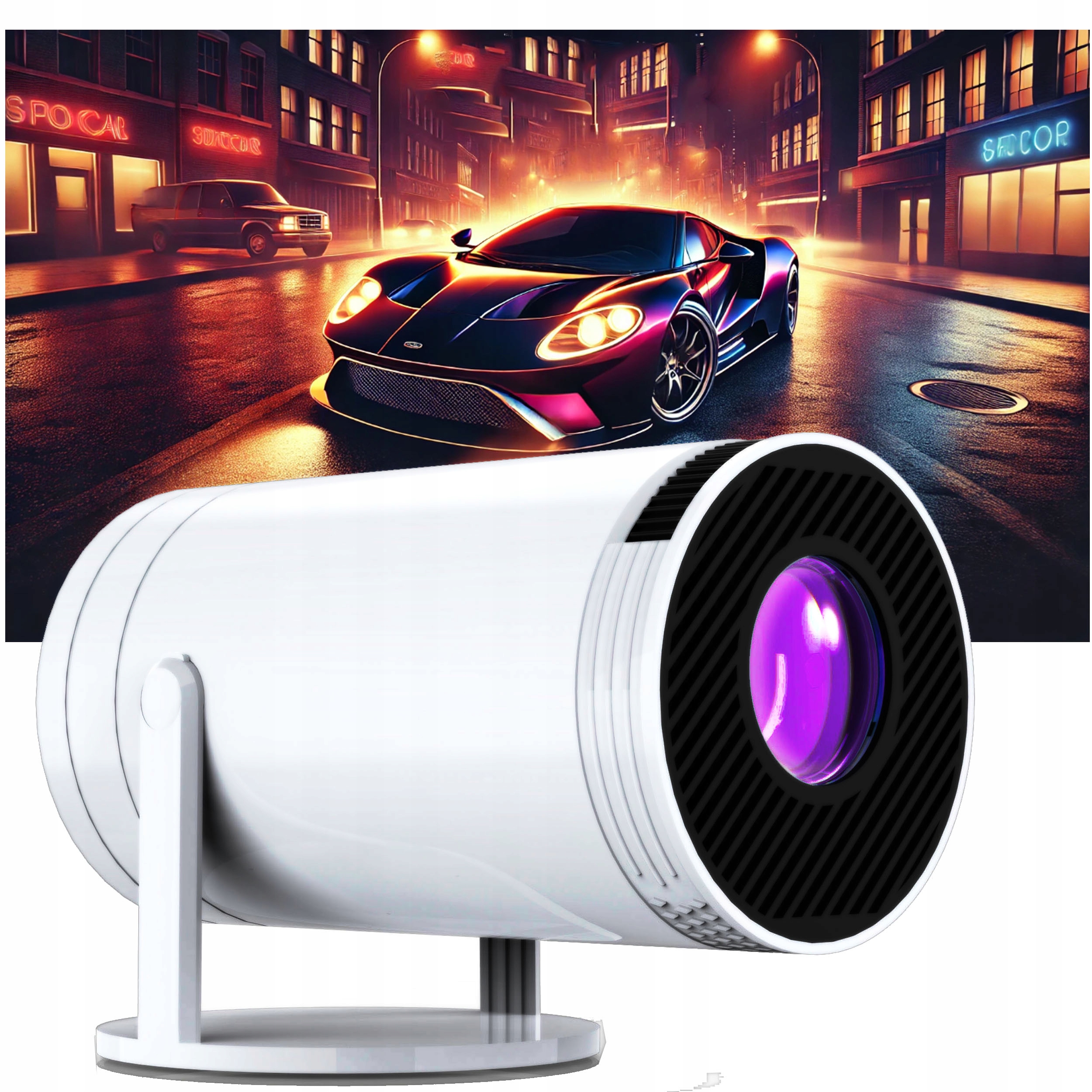 MINI PROJEKTOR PRZENOŚNY DreamCatcher Z40 RZUTNIK FULL HD 4000 LM OBROTOWY