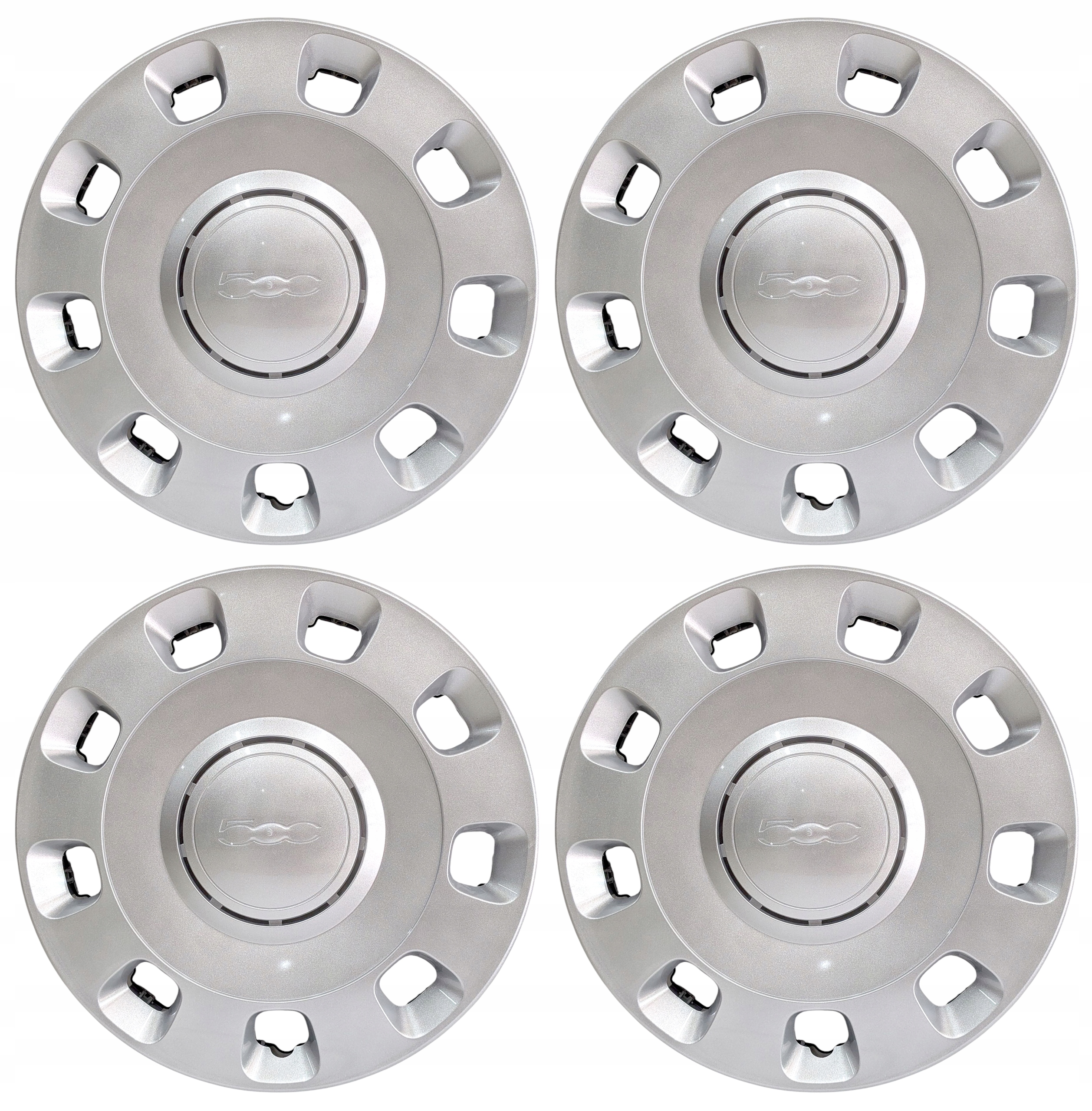 4x Nová Originálna Kolíska Fiat 500 51787644 68196125AA 14''