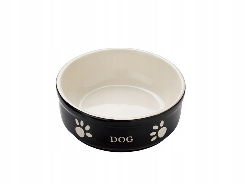 Nobby Miska pro psa Keramická Černá Béžová 13x13x5 cm