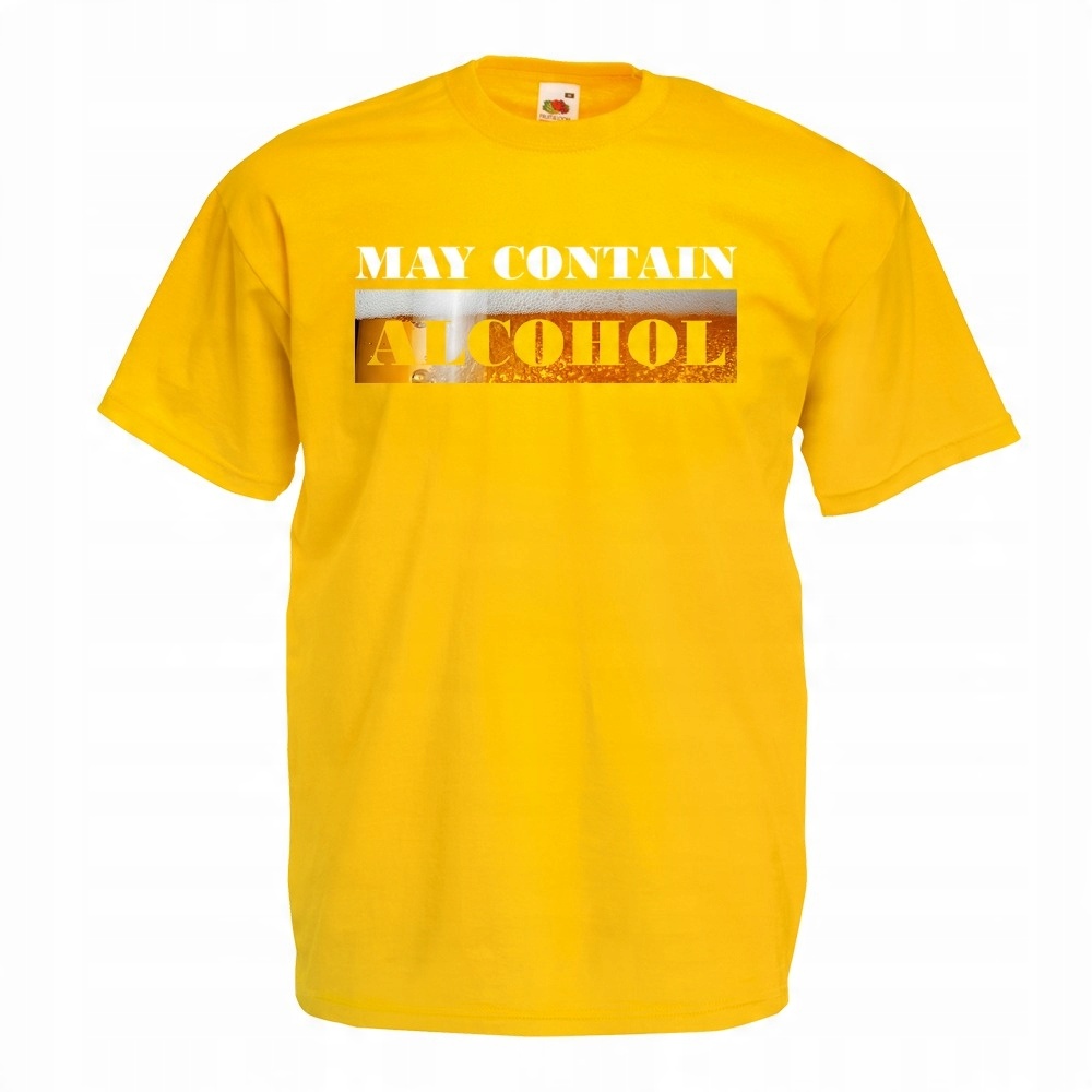

Koszulka may contain alcohol XL żółta