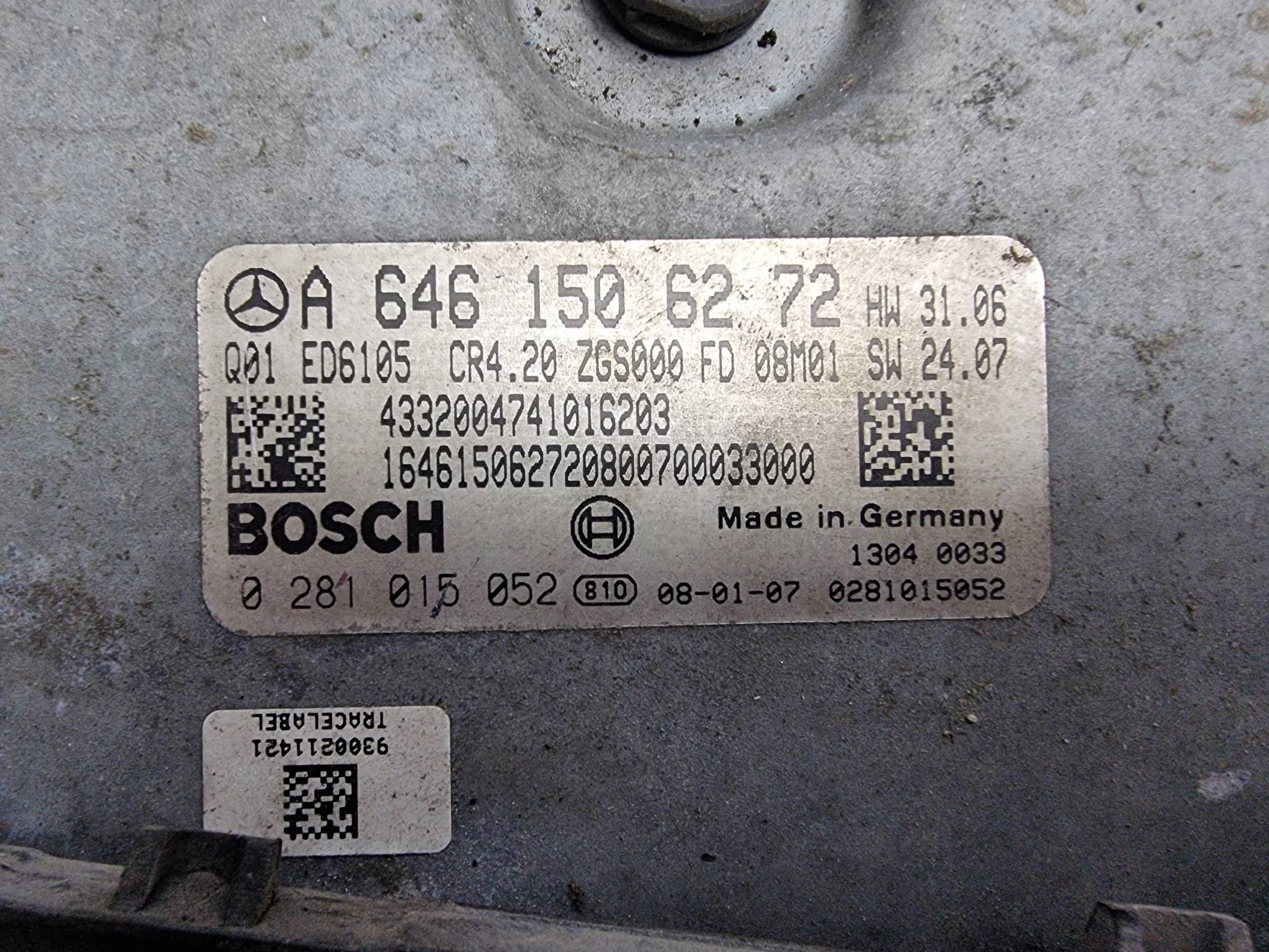 computer des motors ECU A6461506272 SPRINTER W906