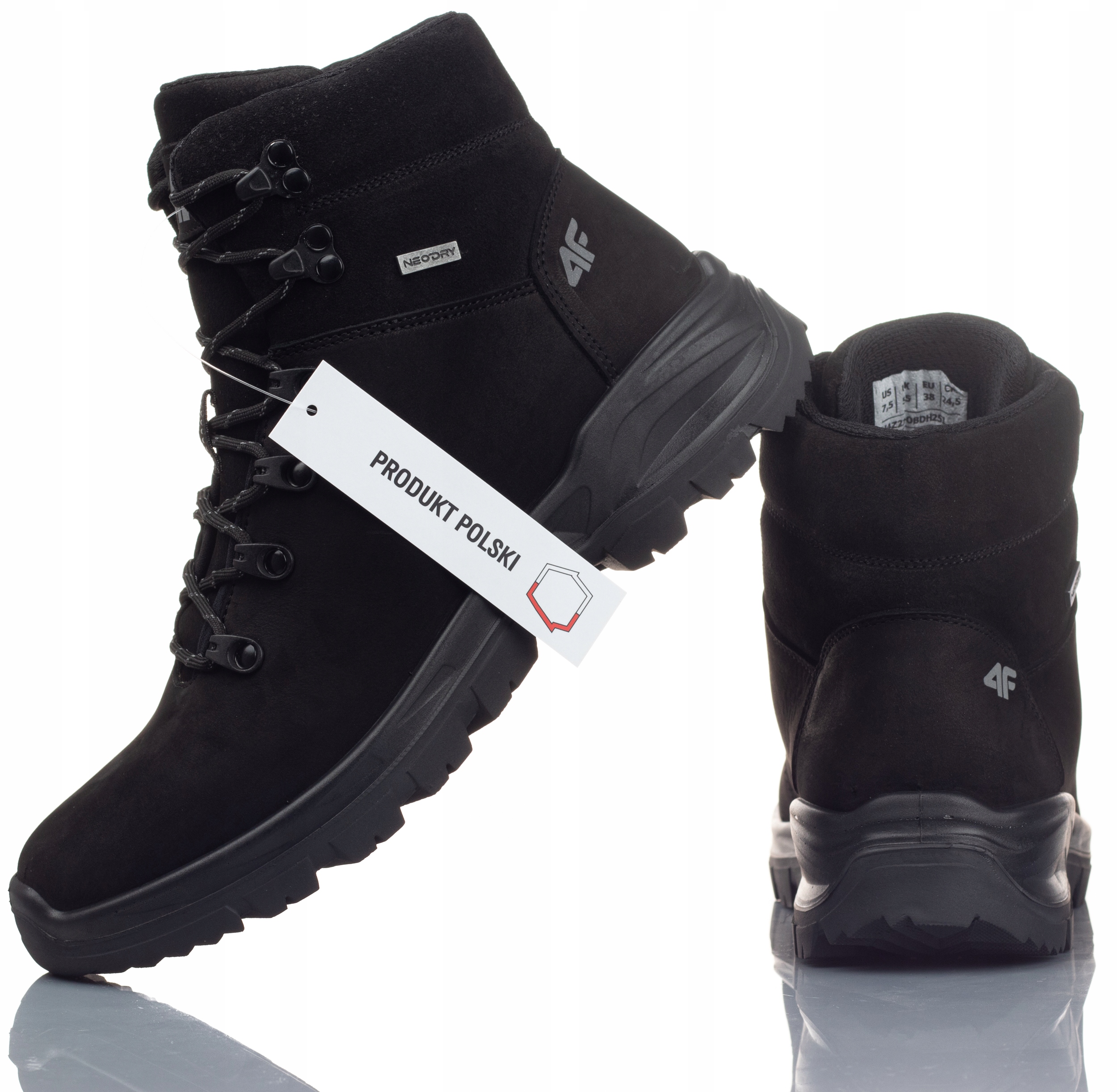 BUTY DAMSKIE 4F ZIMOWE SKÓRZANE OCIEPLANE R-36 Materiał zewnętrzny inny