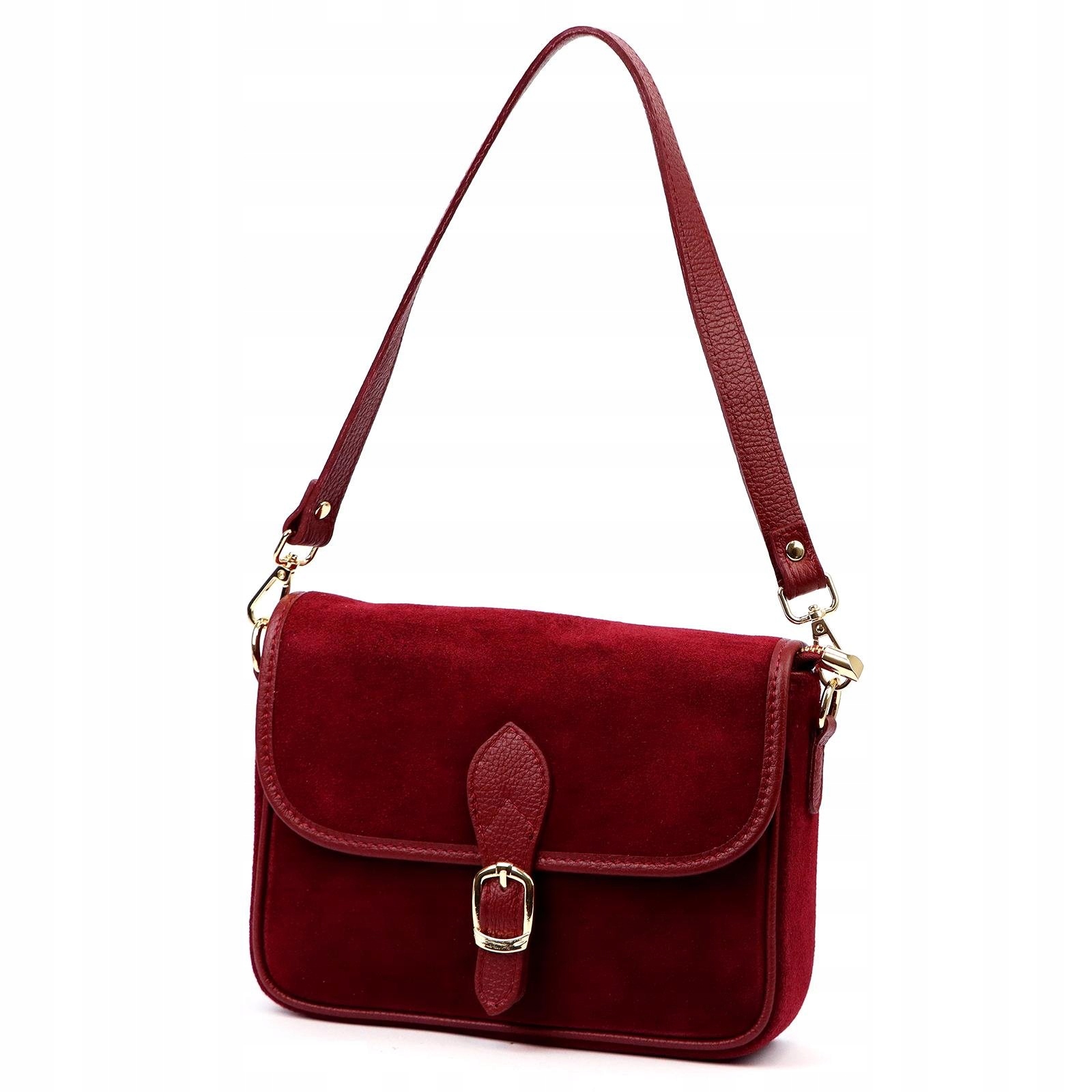Dámská kabelka přes rameno kožená bordó Luka 25-036