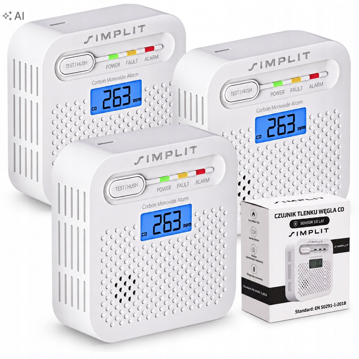 Detektor Oxidu Uhelnatého Detektor Plynu Oxidu Uhelnatého Co Simplit 85 dB 10 let