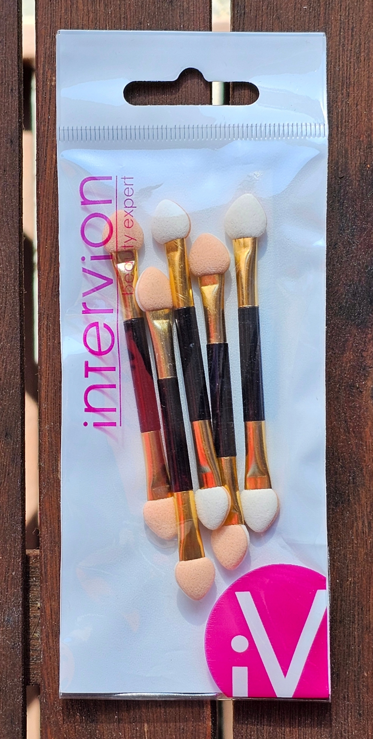 INTER-VION Pacynki aplikatory gąbeczki pędzelki dwustronne do cieni 5 sztuk EAN (GTIN) 5902704999886