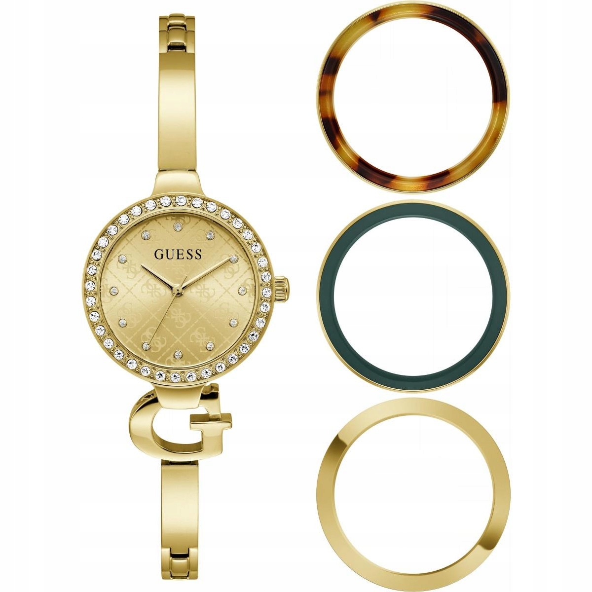 Dámské hodinky Guess GW0999L2 Zirkony zlaté