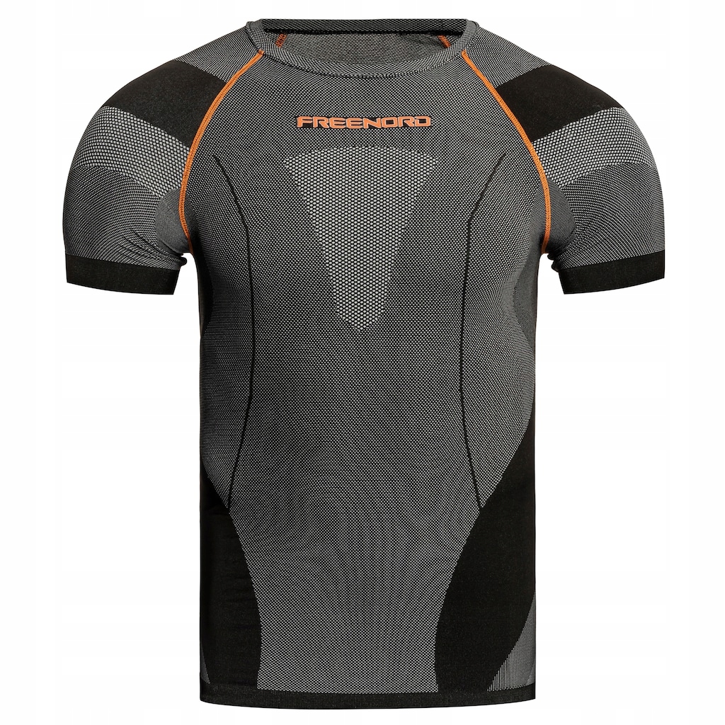 Koszulka termoaktywna FreeNord DryTech Black/Orange M