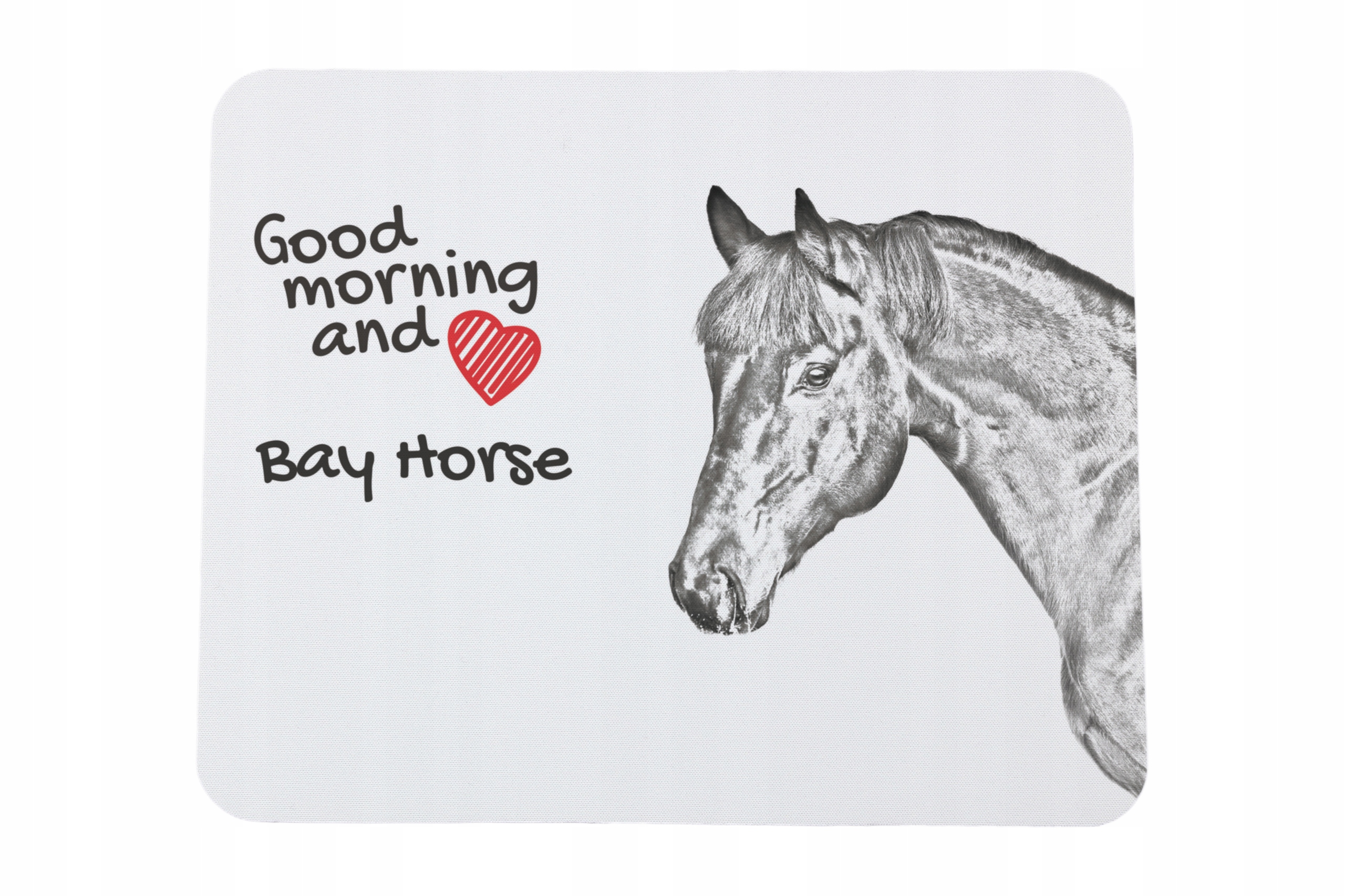 Koń gniady podkładka pod myszkę z nadrukiem, personalizowana podkładka z