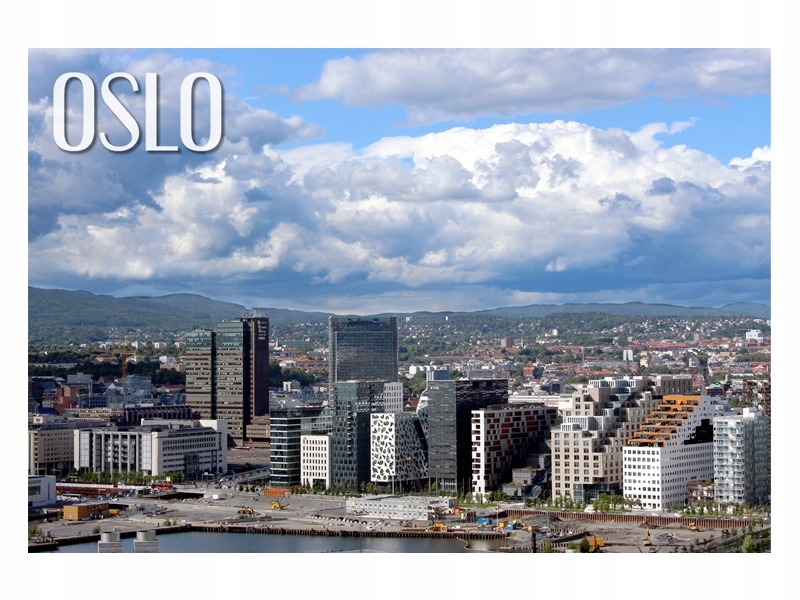 

Oslo Drapacz chmur Miasto Magnes na lodówkę