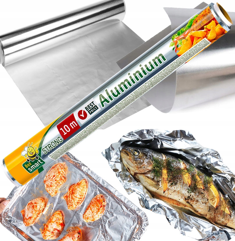 FOLIA ALUMINIOWA GRUBA 10M PACLAN MOCNA SPOŻYWCZA GASTRONOMICZNA CATERING Marka inna